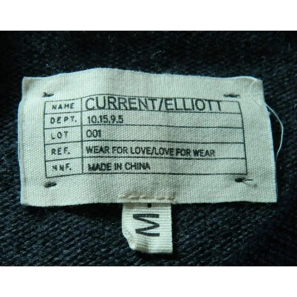 Current/Elliott Sweater Men's Size Medium Grey Blue Wool Long Sleeve Crew‎ Neck